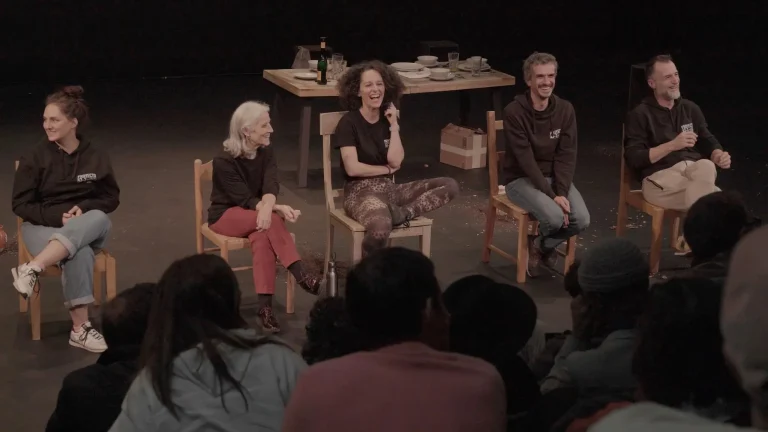 María San Miguel en un acto de Proyecto 43-2