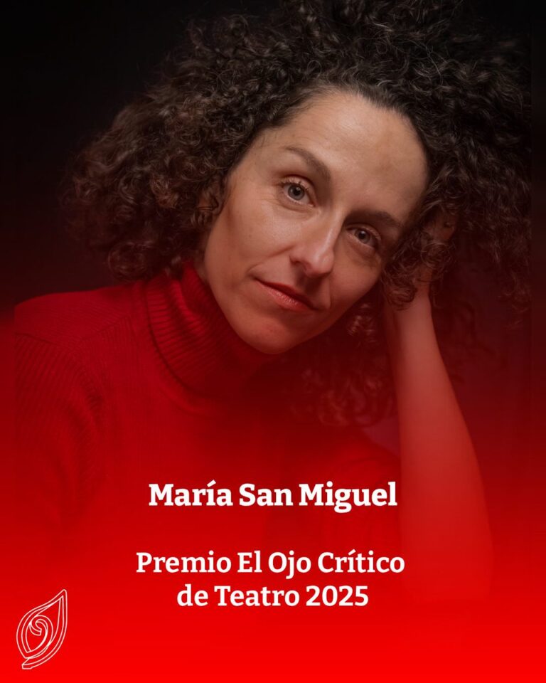 María San Miguel + título premio ojo crítico