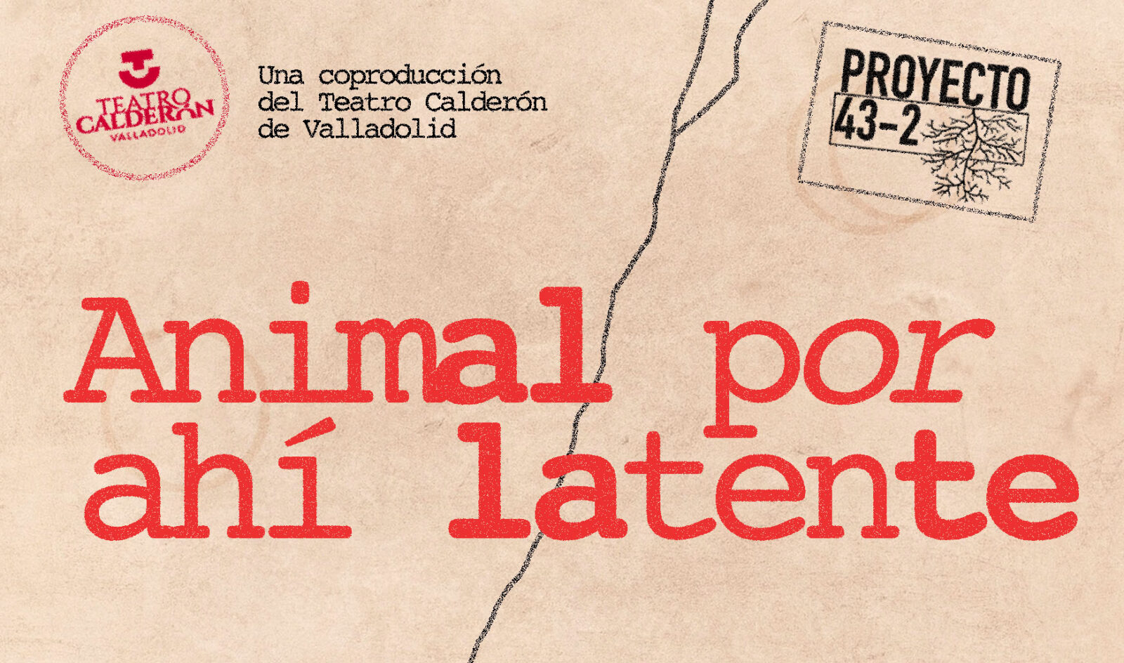 Cartel presentación espectáculo Animal por ahí latente